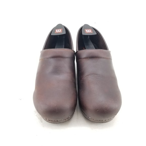 Dansko Pro XP Brown Oiled Leather Clog Nursing Shoes Mule Size 40 3912-787878 - Picture 3 of 7